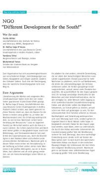 Unterrichtsbaustein: Das ist ja wohl der Gipfel! - Rollenprofil Different Development