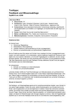Text: DigiBitS-Tooltipps: Feedback und Wissensabfrage (odt)