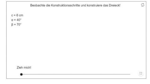 Interaktion: Dreieck konstruieren - WSW-Satz