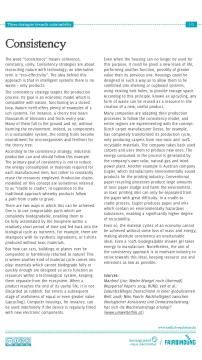 Unterrichtsbaustein: Three strategies towards sustainability - Consistency