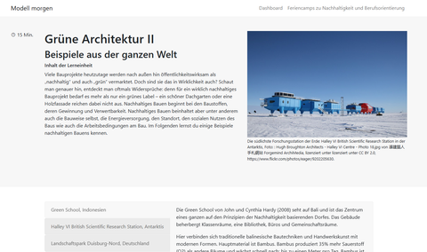 Unterrichtsbaustein: Grüne Architektur II