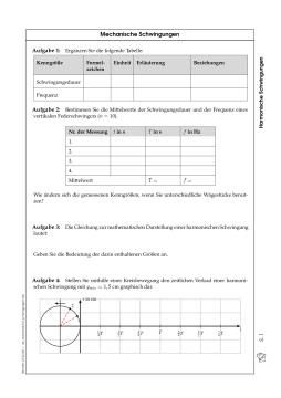 Arbeitsblatt: Mechanische Schwingungen (zip)