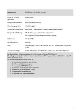 Unterrichtsbaustein: Ablaufketten nach Grafcet erstellen (ZIP-Datei)