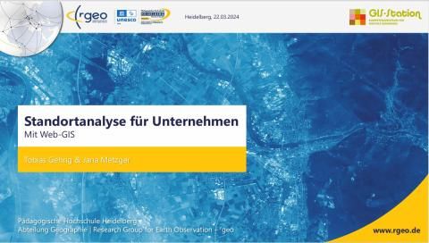 Presentation: Präsentation: Standortanalyse für Unternehmen mit Web-GIS