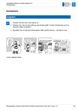 Arbeitsblatt: Modul 1 | Arbeitsblatt 8 "Schneemann"