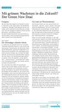 Unterrichtsbaustein: Ist grün genug? - Text Pro GND Sven Giegold