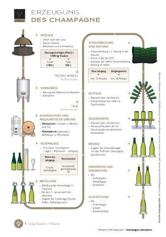 Arbeitsblatt: Erzeugung des Champagne
