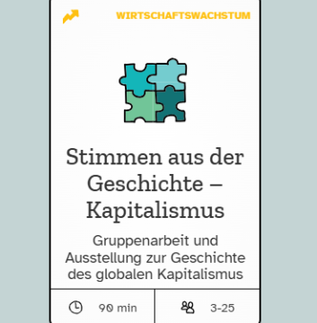 Webseite: Stimmen aus der Geschichte - Kapitalismus | Methodenbeschreibung