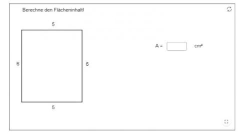 Interaktion: Flächeninhalt eines Rechtecks