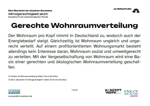 Unterrichtsbaustein: Klimagerechtigkeit jetzt! | Übersicht der einzelnen Bausteine