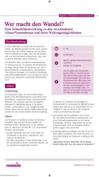 Unterrichtsbaustein: Wer macht den Wandel?
