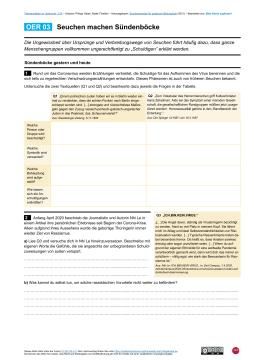 Arbeitsblatt: Arbeitsblatt "OER 03 Seuchen machen Sündenböcke"