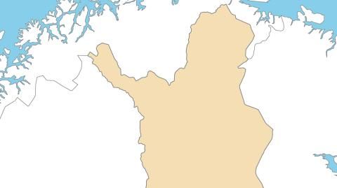 Karte: Landkarte Finnland (Politische Staatsgrenzen und Hauptstadt)