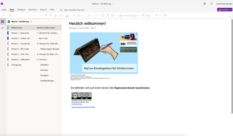 Veranschaulichung: MyCon-Einsteigerkurs für Schüler:innen