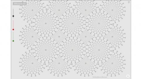 Interaktion: Optische Illusion - eine Drehbewegung?