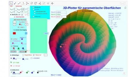 Interaktion: Parametrische Oberflächen (Kachelschichtung) 2