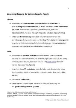 Handbuch: Leichte-Sprache-Regeln im Überblick