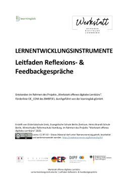 Handreichung: Lernentwicklungsinstrumente im Lernbüro