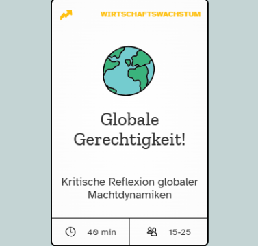 Webseite: Globale Gerechtigkeit! | Methodenbeschreibung