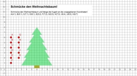 Interaktion: Schmücke den Weihnachtsbaum!