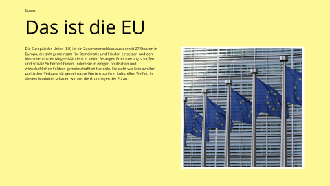 Text: Das ist die EU