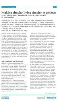 Unterrichtsbaustein: Under the magnifying glass - Text "Making simpler living simpler to achieve"