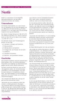 Unterrichtsbaustein: Wo ist das Problem? - Text Nestlé