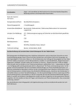 Unterrichtsbaustein: Kompensation einer Leuchtstofflampe (ZIP-Datei)