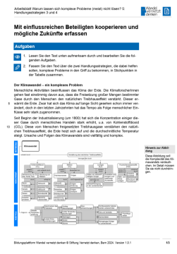Arbeitsblatt: Modul 7 | Arbeitsblatt 5 "Mit einflussreichen Beteiligten kooperieren und mögliche Zukünfte erfassen"