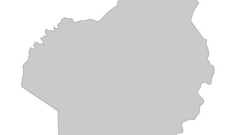 Karte: Landkarte Benin (Politische Staatsgrenzen)