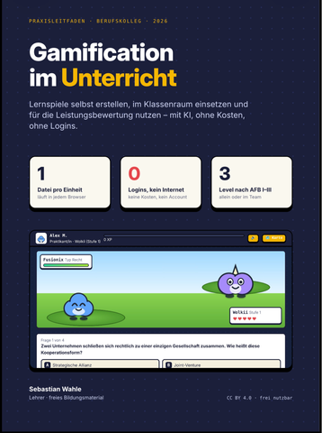Unterrichtsplanung: Gamification im Unterricht - Praxisleitfaden für das Berufskolleg