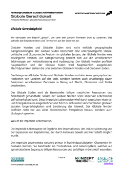 Text: Globale Gerechtigkeit! | Hintergrundtext