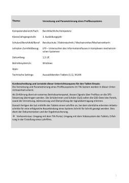 Unterrichtsbaustein: Vernetzung und Parametrierung eines Profibussystems (ZIP-Datei)