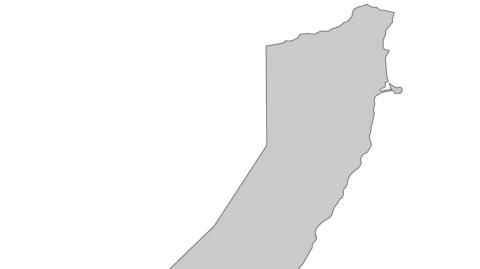 Karte: Landkarte Somalia (Politische Staatsgrenzen)