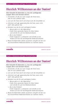 Unterrichtsbaustein: Wo ist das Problem? - Stationenzettel