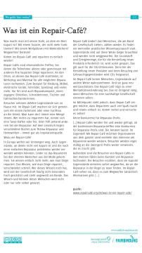 Unterrichtsbaustein: Wo geht´s hier weiter? - Repair-Café Text