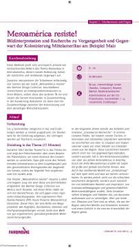 Unterrichtsbaustein: Mesoamérica resiste!