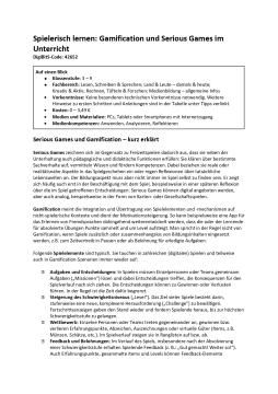 Text: DigiBitS-Tooltipps: Spielerisch lernen: Gamification und Serious Games im Unterricht (odt)