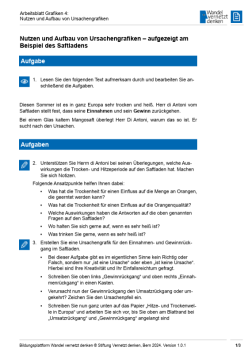 Arbeitsblatt: Modul 16 | Arbeitsblatt 4 "Nutzen und Aufbau von Ursachengrafiken"