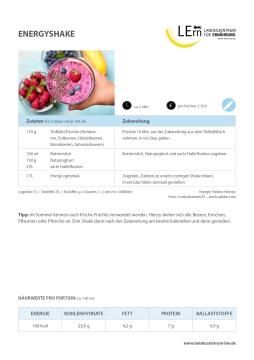 Sonstiges: #easyfoodbw | Rezept Energyshake