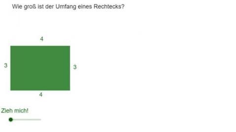 Interaktion: Umfang eines Rechtecks