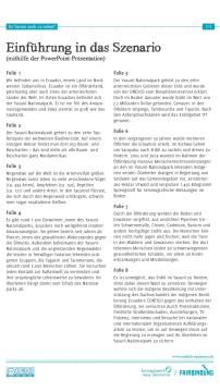 Unterrichtsbaustein: Ist Yasuní noch zu retten? - Einführung in das Szenario Beschreibung der Folien