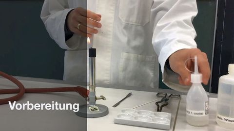 Video: Quantitative Analyse - Flammenfärbung (Stummes Video)