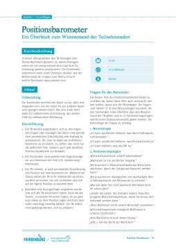 Ubung: Positionsbarometer