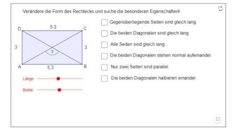 Interaktion: Rechteck - Eigenschaften