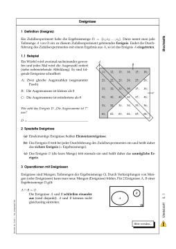 Sonstiges: Ereignisse: Einführung (pdf)