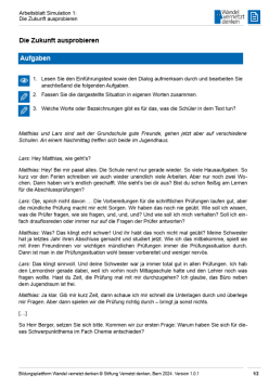 Arbeitsblatt: Modul 14 | Arbeitsblatt 1 "Heranführung: Die Zukunft ausprobieren"
