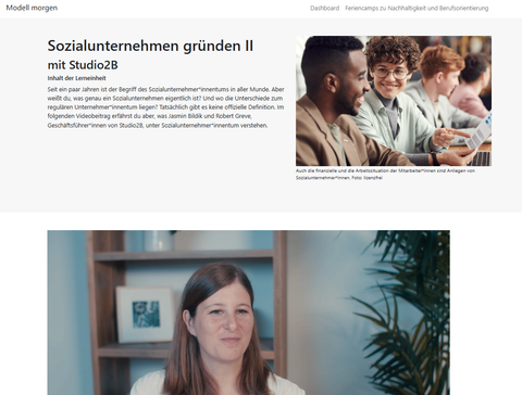 Unterrichtsbaustein: Sozialunternehmen gründen II