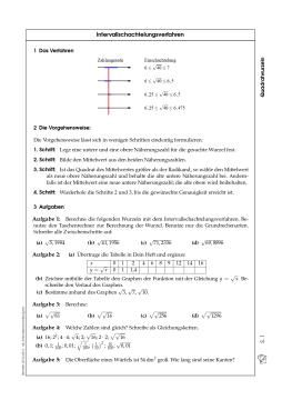 Arbeitsblatt: Intervallschachtelungsverfahren (pdf)