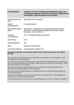 Unterrichtsbaustein: Trinkwasserinstallation (ZIP-Datei)